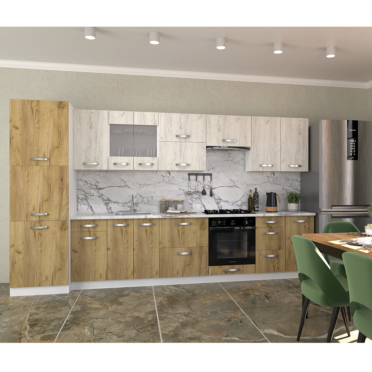 Кухня "Веста", 1 погонний метр (КОРПУС ЛЮКС)